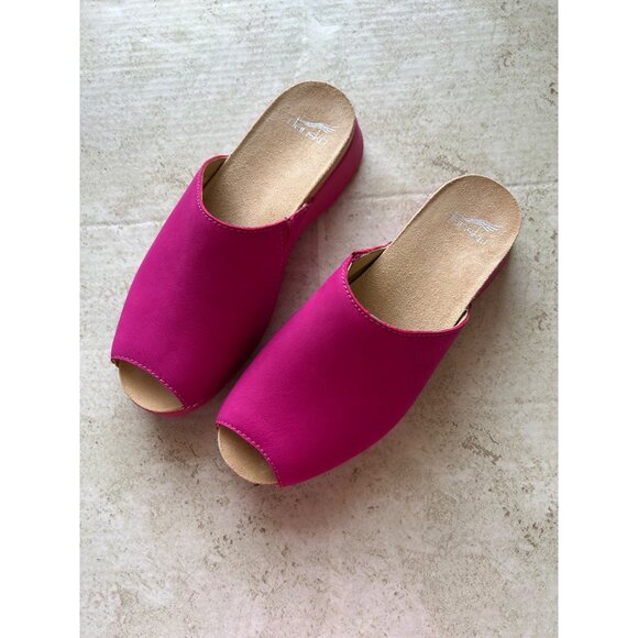 Dansko Women's Sz 39 Pink Wedge Slide Shoes - Picture 12 of 12